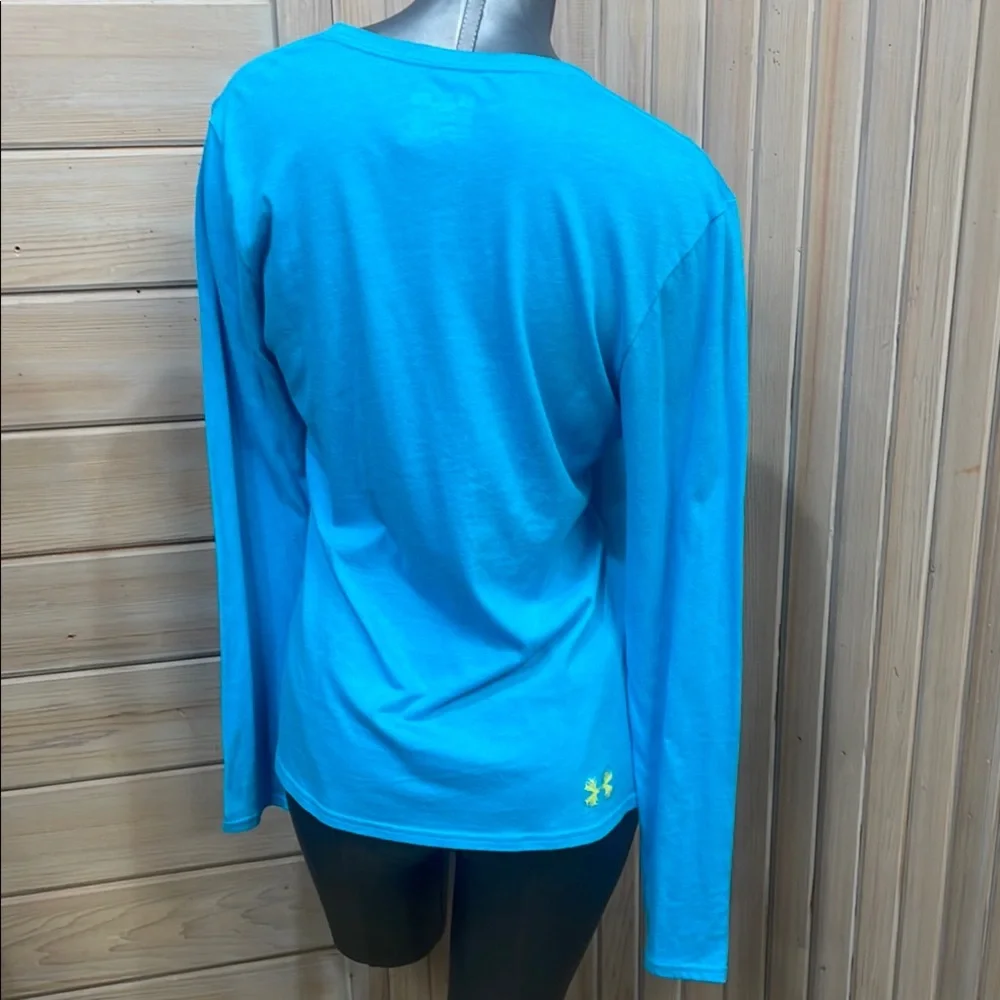 Under Armour Blue Long Sleeve Tee for Active Comfort - Picture 3 of 5